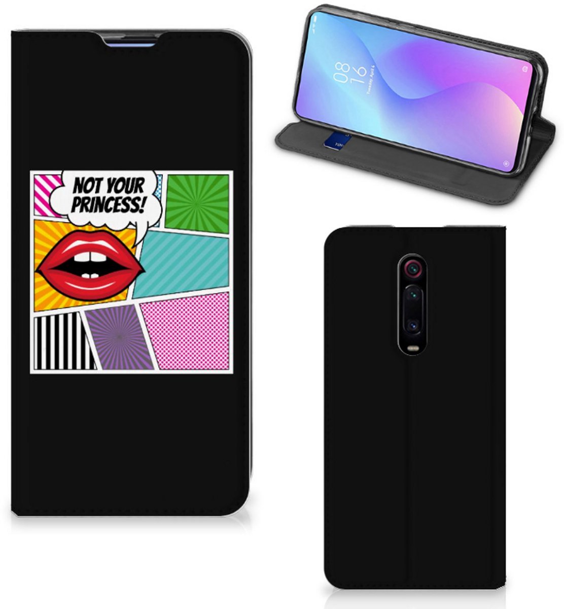 Xiaomi Mi 9T Pro Hippe Standcase Popart Princess