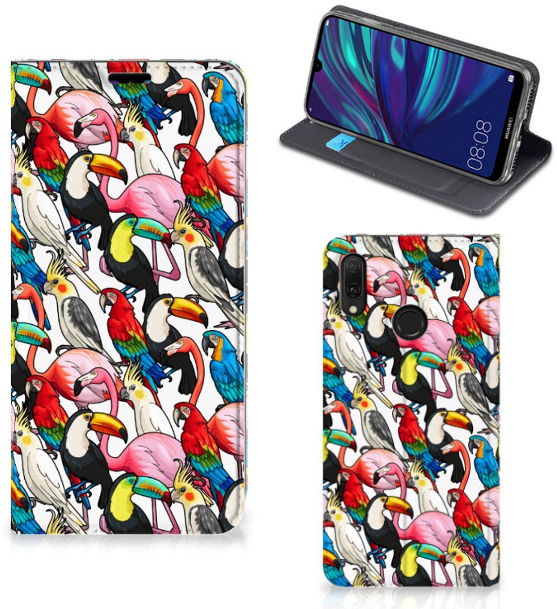 Huawei Y7 hoesje Y7 Pro (2019) Hoesje maken Birds