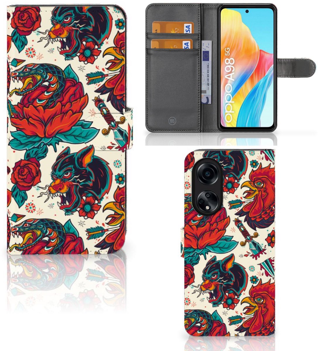 Telefoonhoesje met foto voor OPPO A98 5G Old Skool