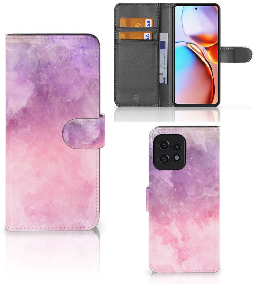 Hoesje Motorola Edge 40 Pro Pink Purple Paint