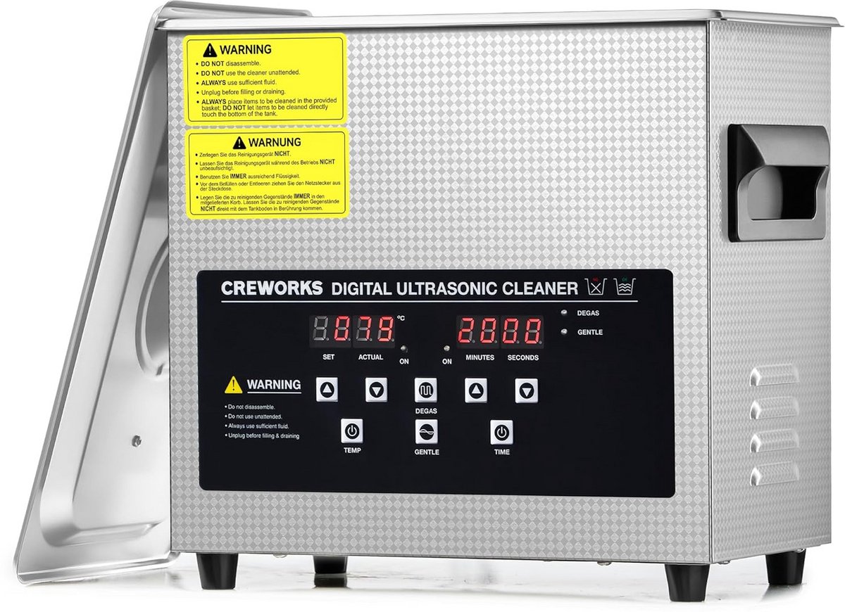 Professionele Ultrasonic Cleaner 3L met Verhitter en Timer - Ideaal voor Sieraden, Brillen en Tandprotheses