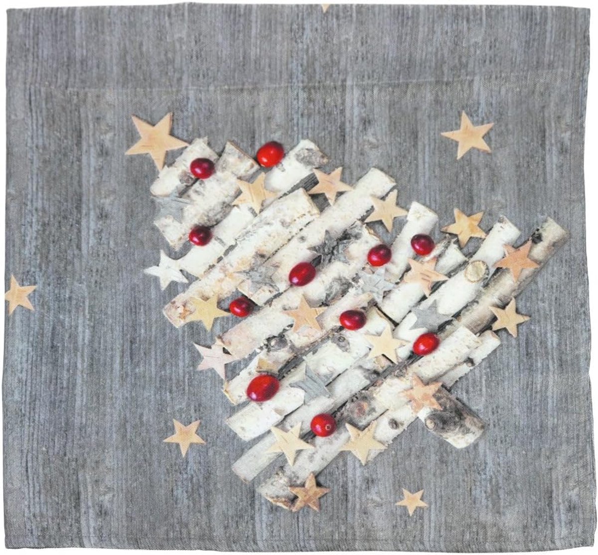 2-delige tafelkleedset met kerstdesign voor een feestelijke tafeldecoratie