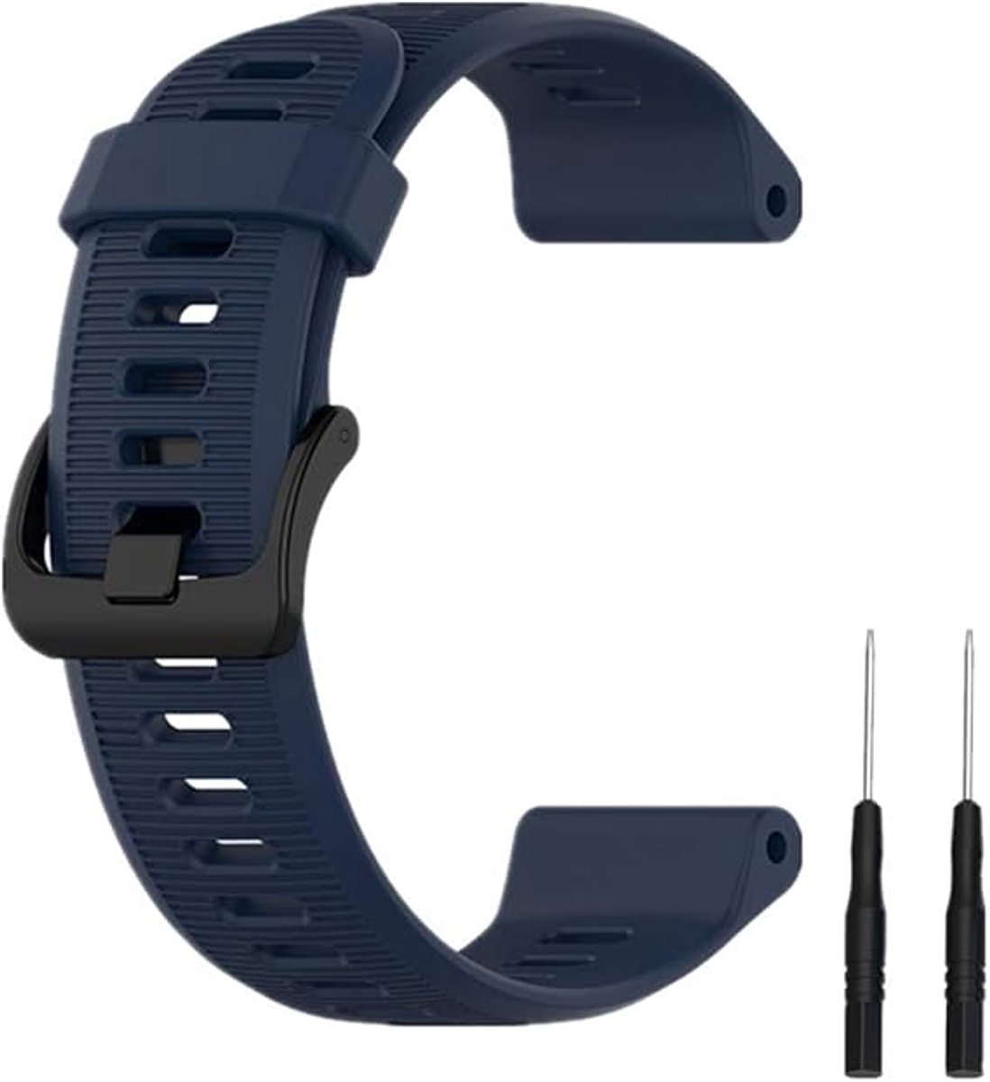 silicone watch strap geschikt voor Garmin Forerunner 945-Forerunner 935 Band, Silicone Replacement Strap geschikt voor Garmin Fenix 6-Approach S60,Sports watch strap,Marineblauw