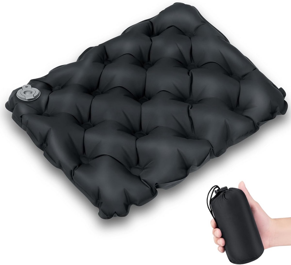 Opvouwbaar en Opblaasbaar Zitkussen voor Outdoors, Camping, en Elk Avontuur