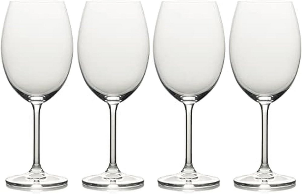 Luxe Kristallen Bordeaux Wijnglazen Set van 4 - 610 ml