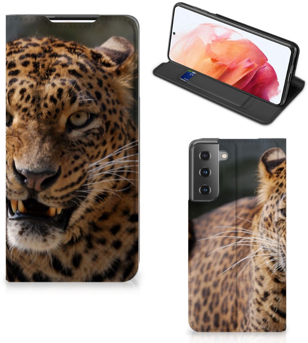 Samsung Galaxy S21 Hoesje maken Luipaard
