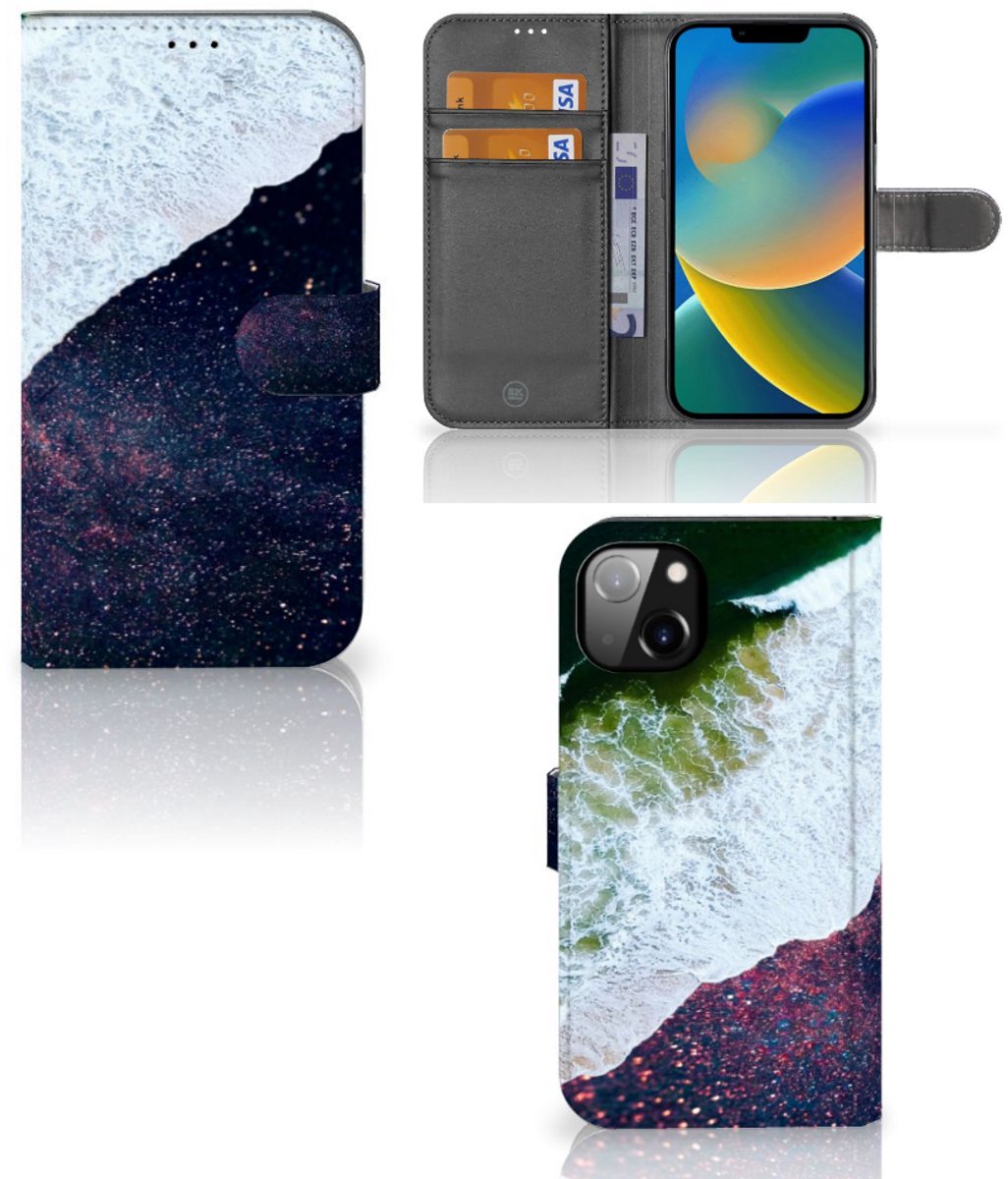 iPhone 14 Plus Book Case Sea in Space
