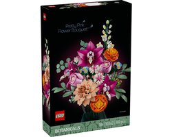 Product afbeelding van LEGO Botanicals Roze boeket - Bloemen Decoratie - 10342