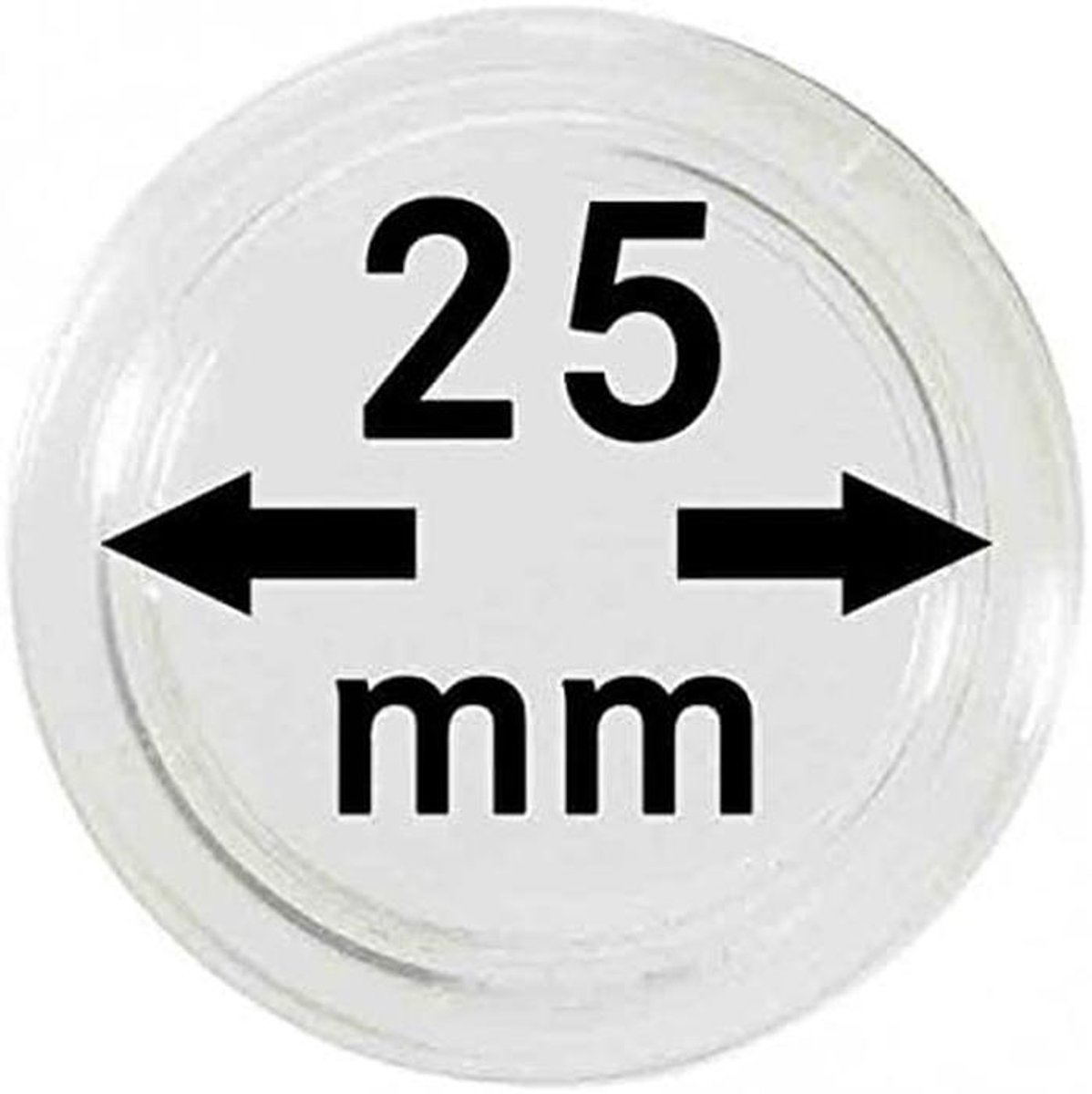 Muntcapsules Binnenmaat 25 mm - Set van 10 Stuks Krasbestendig