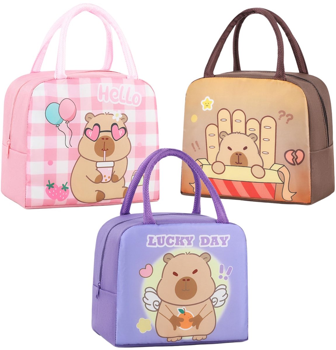 Koeltas - Cute Capybara Print - 23 x 19 x 13 cm