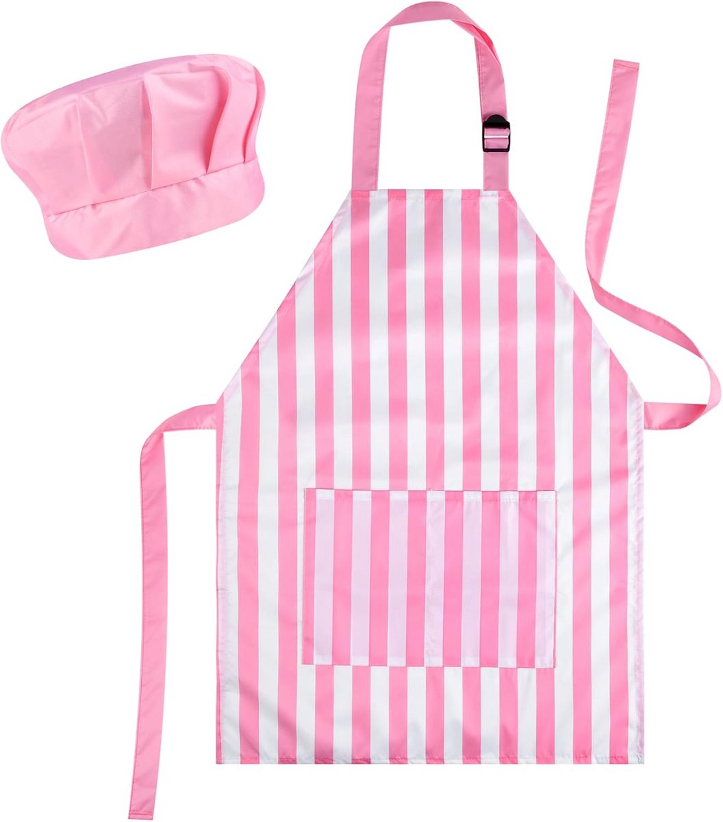 Kinderschort en Koksmuts Set – Ideaal voor Koken, Bakken en Knutselen