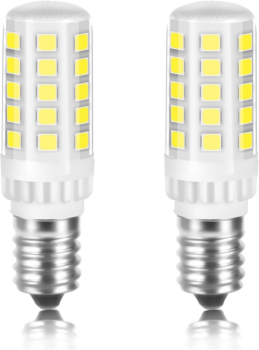 E14 LED Lamp 4W Dimbaar Koel Wit 6000K 500 Lumen Vervangt 40W Halogeen 2 Stuks