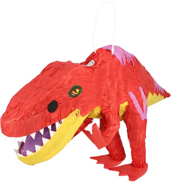 Boland - Piñata T-rex Rood - Verjaardag, Kinderfeestje, Themafeest - Dieren