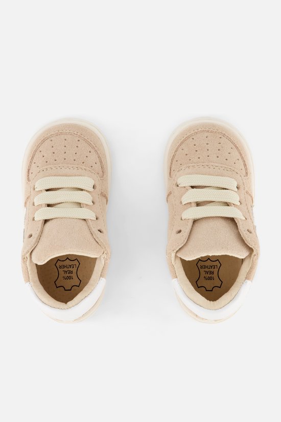 Shoesme Bn25s002 Baskets pour femmes - Baskets en cuir - Unisexe - Beige - Taille 22