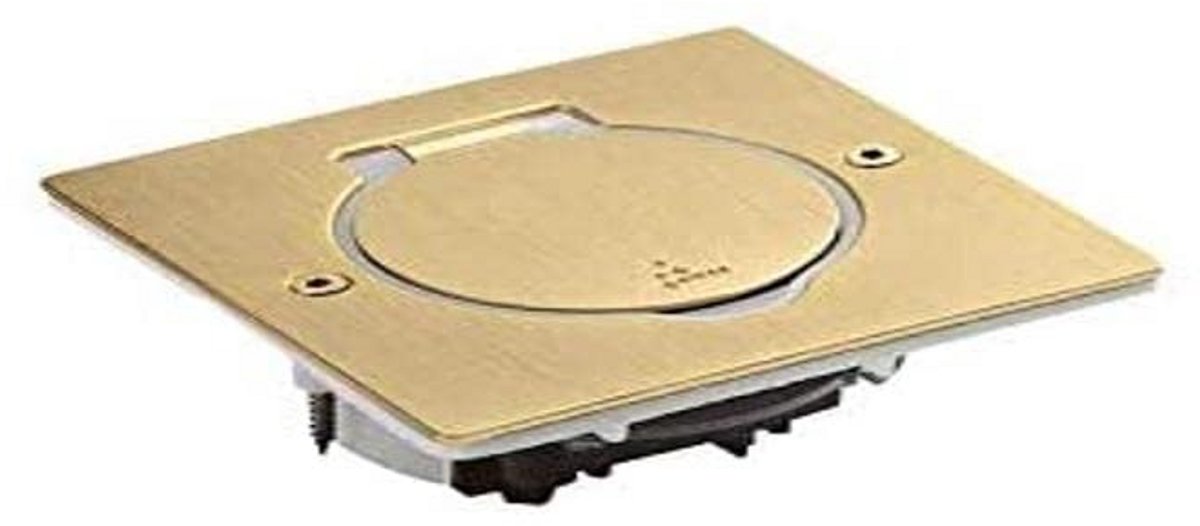 Afdekplaat Set 1x2 Module Brons Vierkant