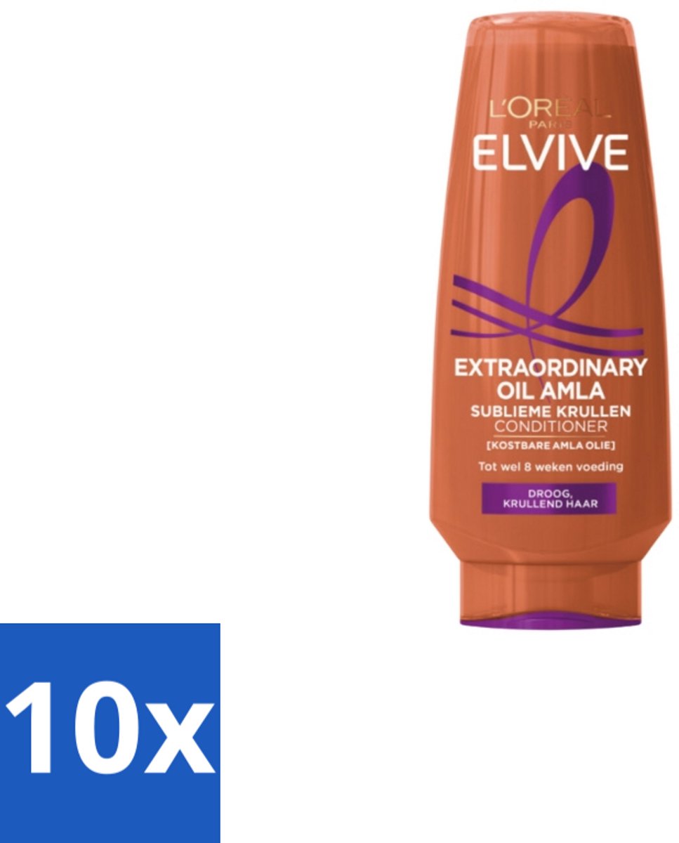 L'Oréal Elvive Extraordinary Oil Krulverzorging Conditioner 200 ml - Bulkverpakking - 10 stuks