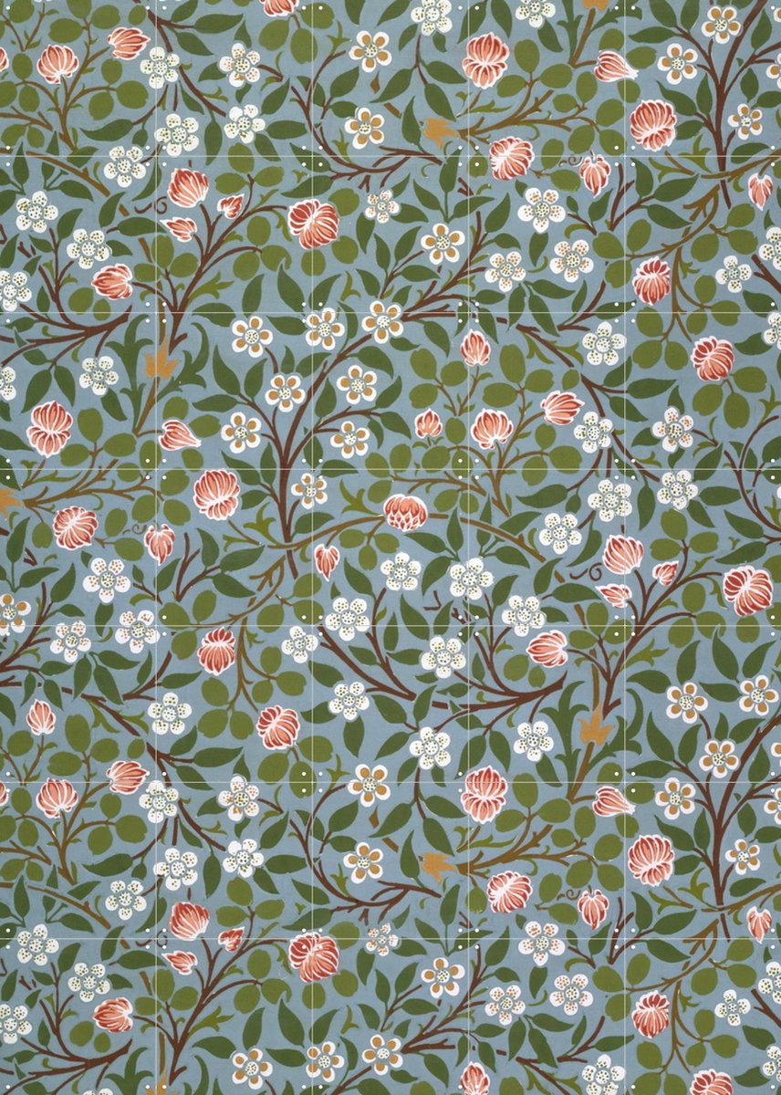 IXXI Clover, Victoria and Albert Museum - 100 x 140 cm - Gratis ophangtool - Grote wanddecoratie en posters - Klassiek, Vintage, Kleurrijk, Art