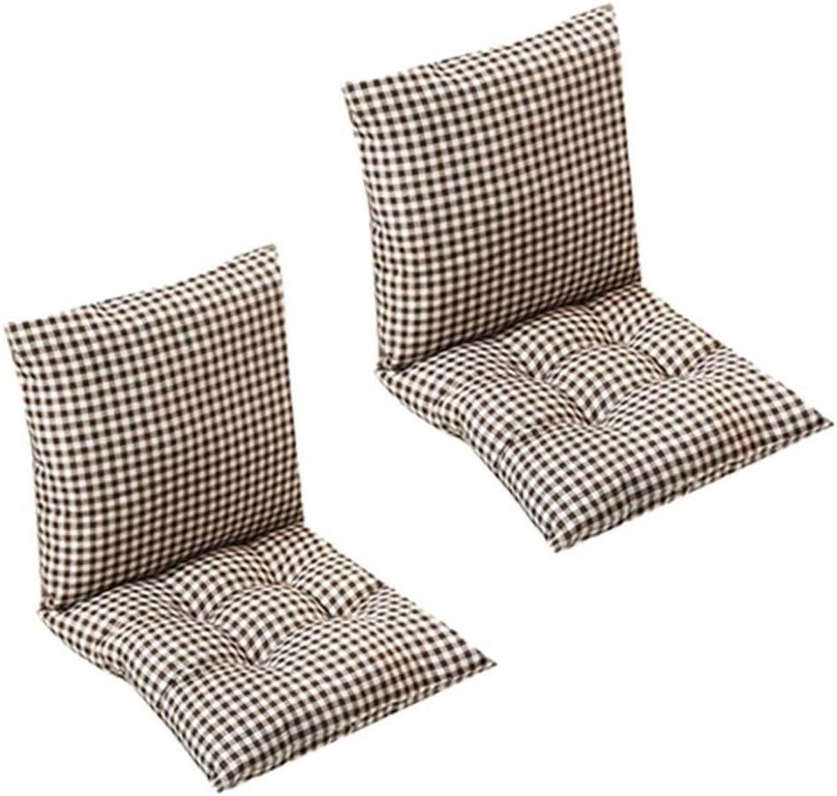Set van Hoge Zitkussens voor Stofvrije Stoelen - Binnen en Buiten Geschikt