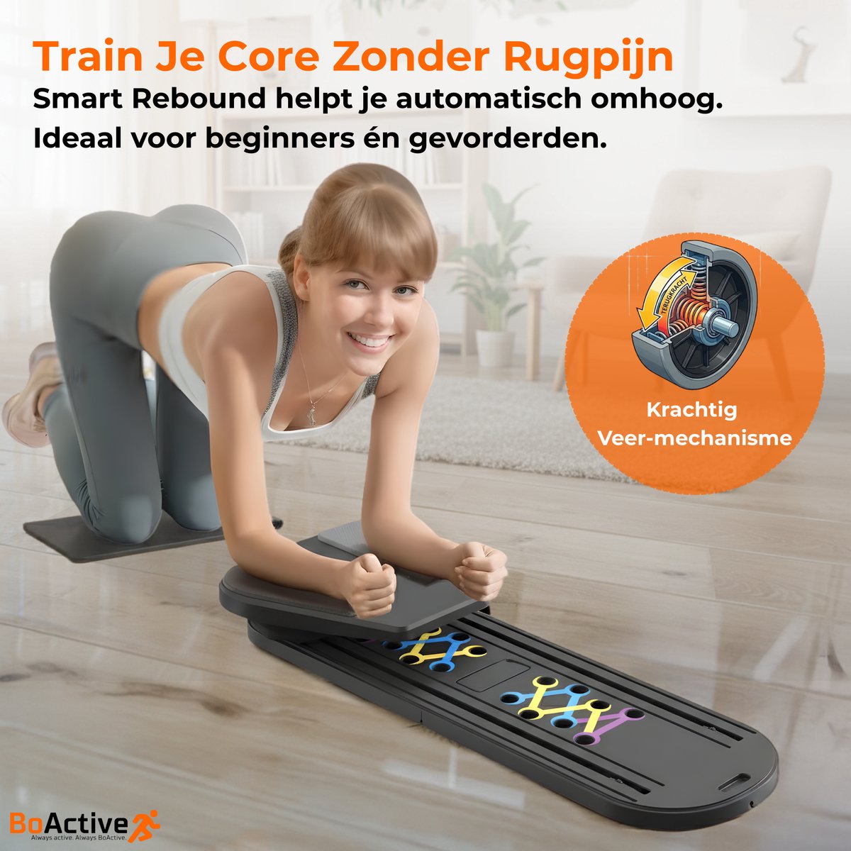BoActive® Pilates Board Pro Opvouwbaar Fitness Board - afbeelding 3