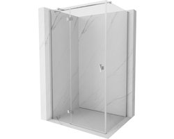 Mexen Mist-H T douchecabine zwenkbaar links 120 x 90 , transparant, chroom - 8A5T-120-090-01-00-L