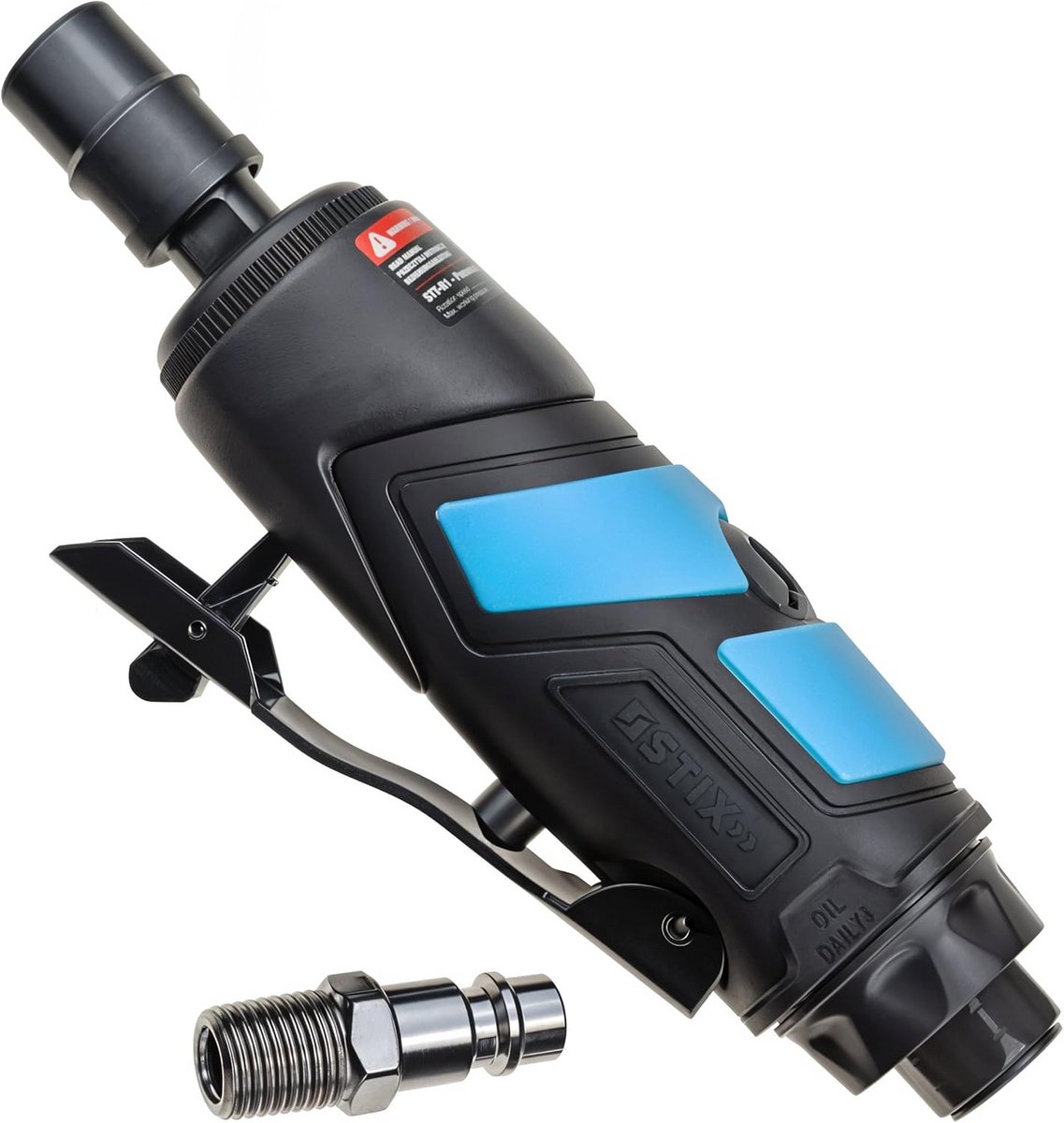 Perslucht Slijpmachine - Rechte Slijper - Metaal Bewerken - 25.000 RPM - 1/4 inch - Grijs