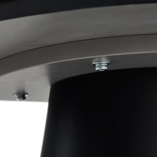 Table basse Gris clair - MDF/Marbre - 60x60x40cm - Table basse Tango