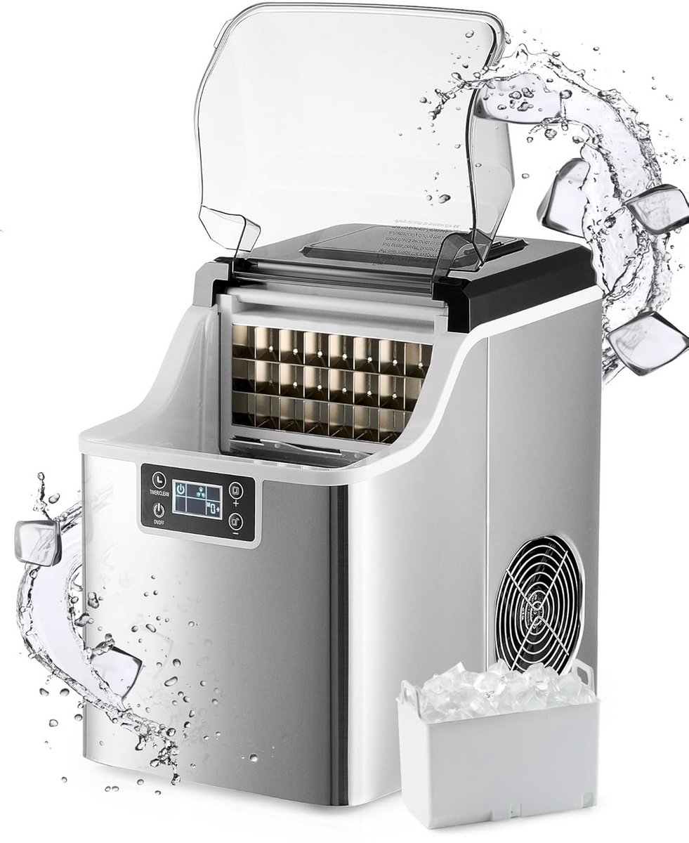 Krachtige IJsmachine voor Thuis en Professioneel Gebruik - 22 kg per 24 uur