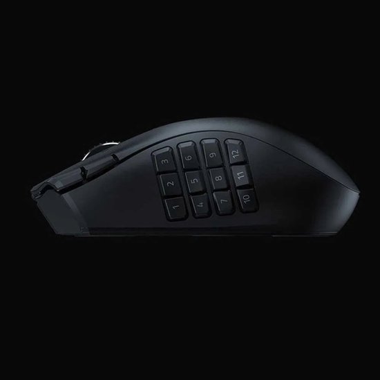 Razer Naga V2 HyperSpeed - Draadloze MMO Gaming Muis - 19 Programeerbare Knoppen - 30.000DPI - Zwart