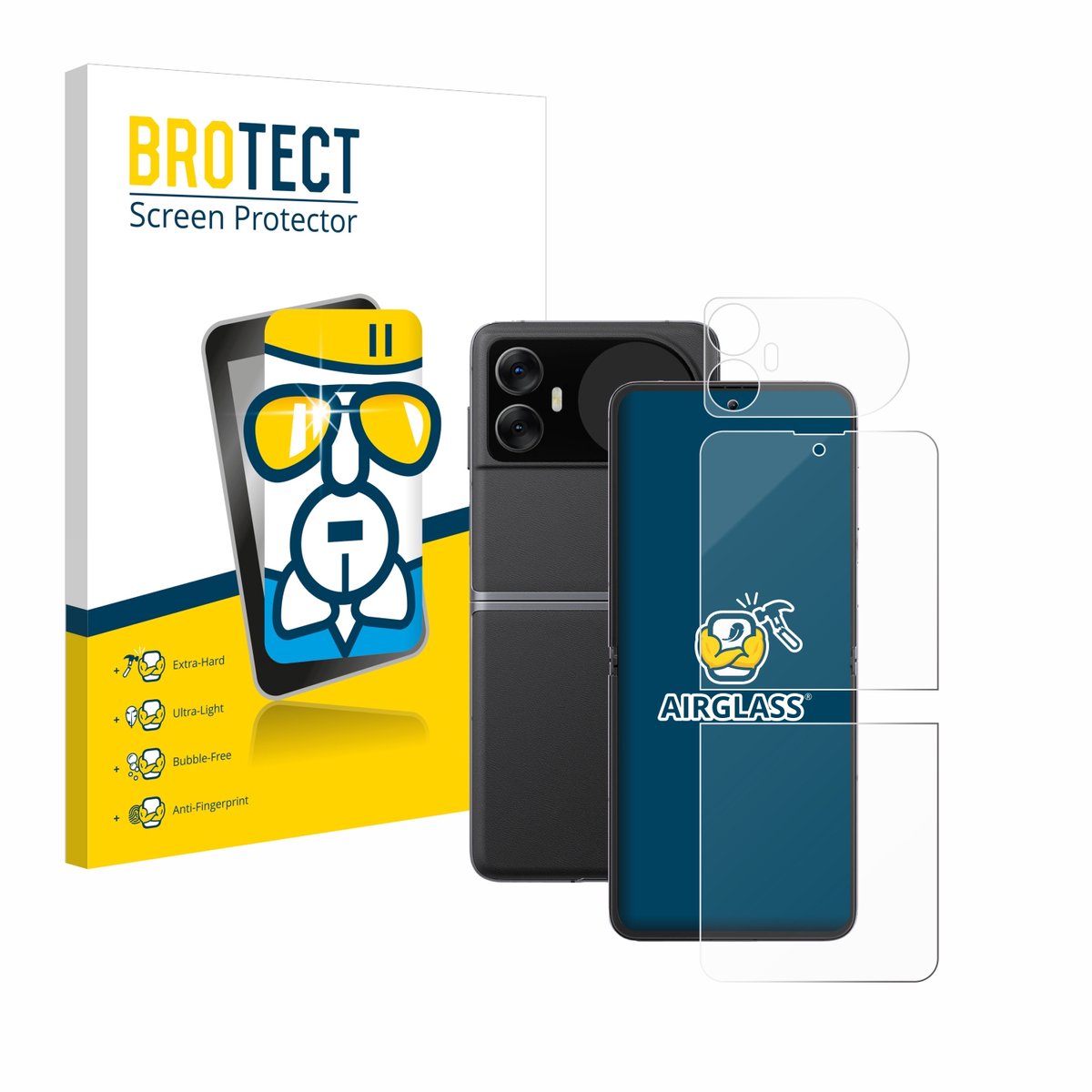 Screenprotector voor Blackview Hero 10 (Voor+Achter) Beschermglas transparant
