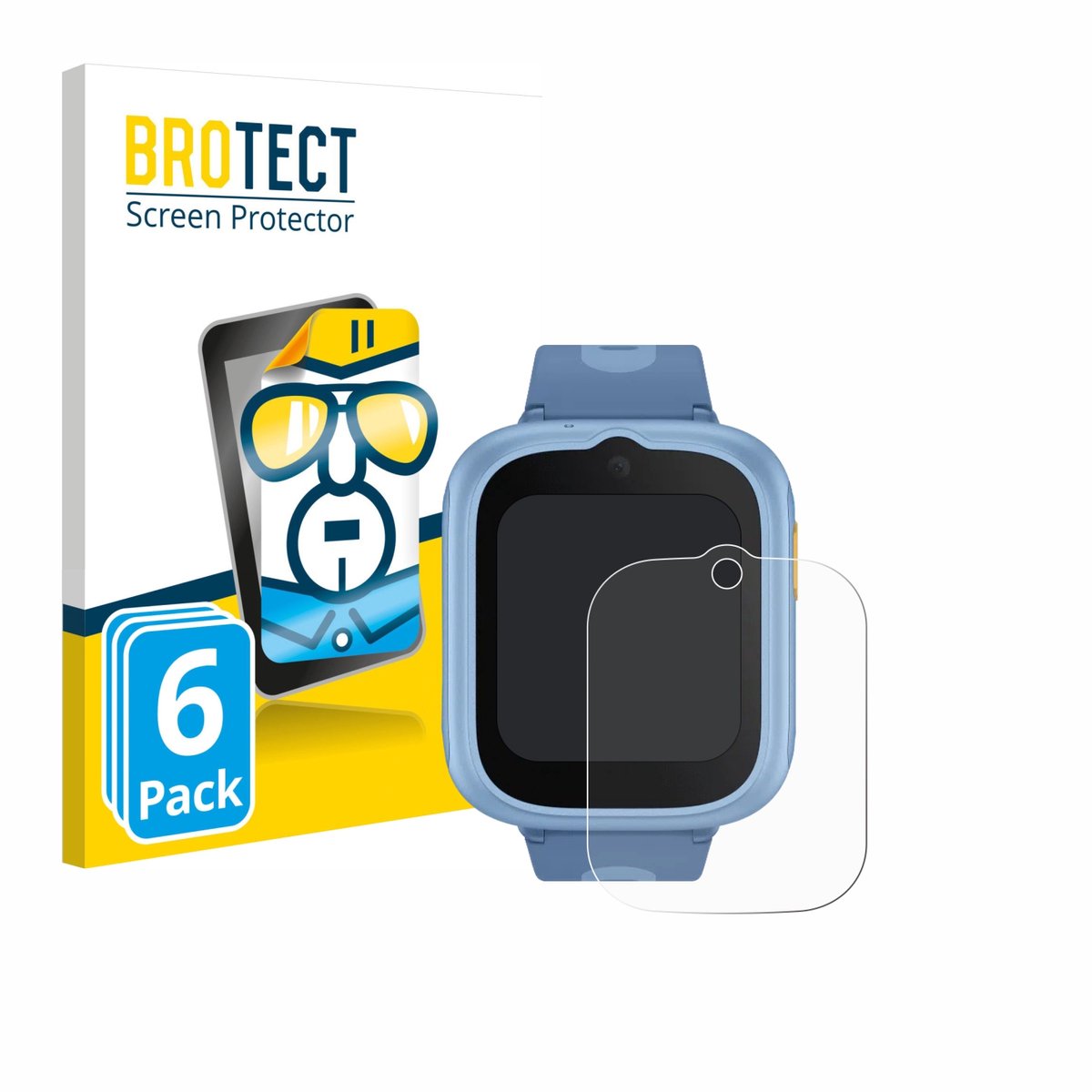 BROTECT - Screenprotector voor TCL Movetime MT48 - Folie Beschermfolie transparant 6 Stuks
