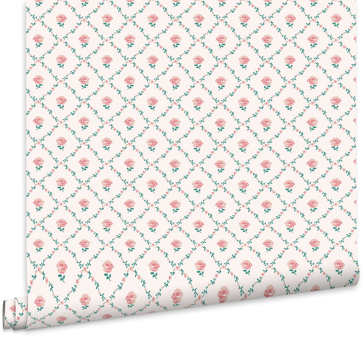 Laura Ashley Kate Behang - Bloemen - 10mx52cm - Roze