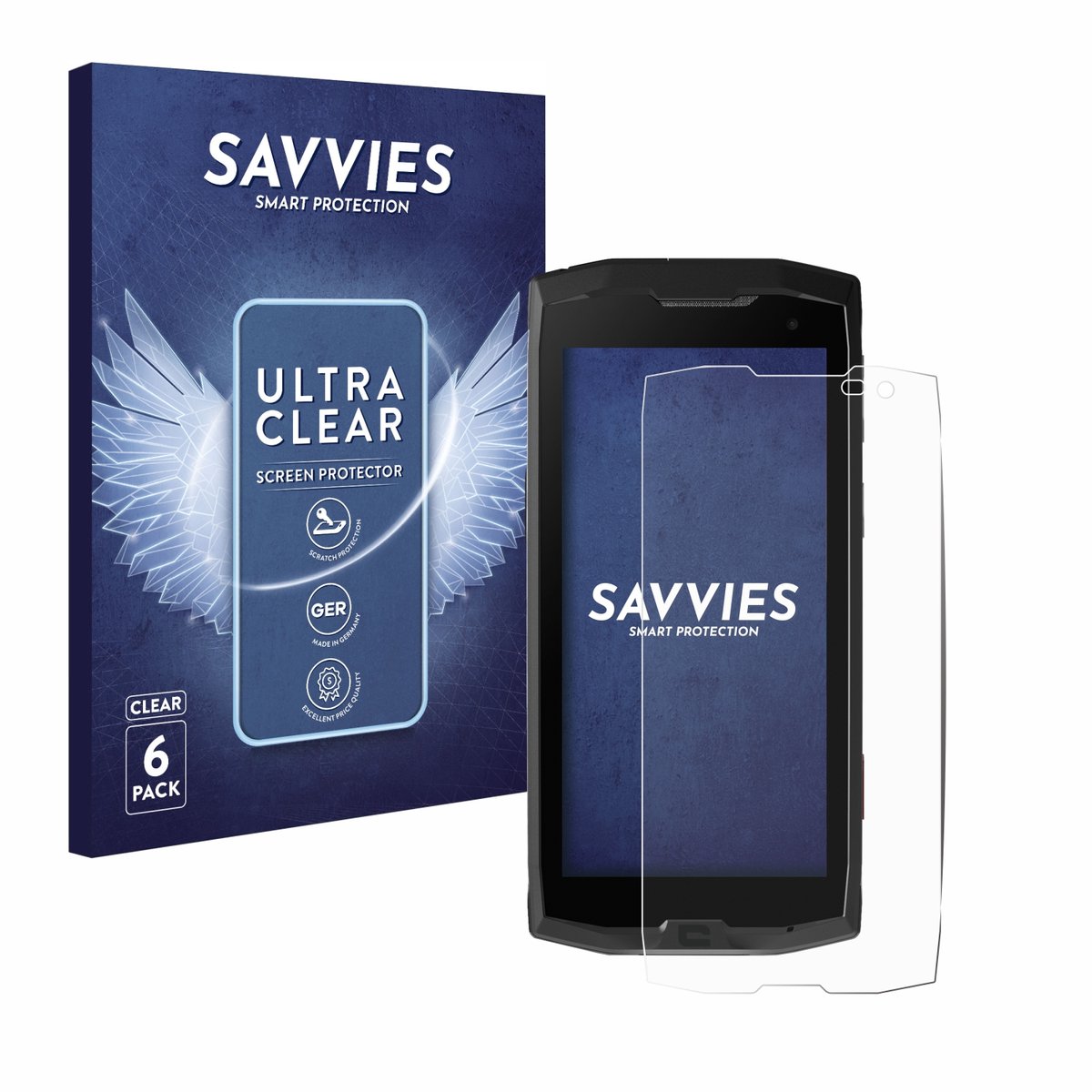 Savvies - Screenprotector voor Crosscall Core M4 - Folie Beschermfolie transparant 6 Stuks