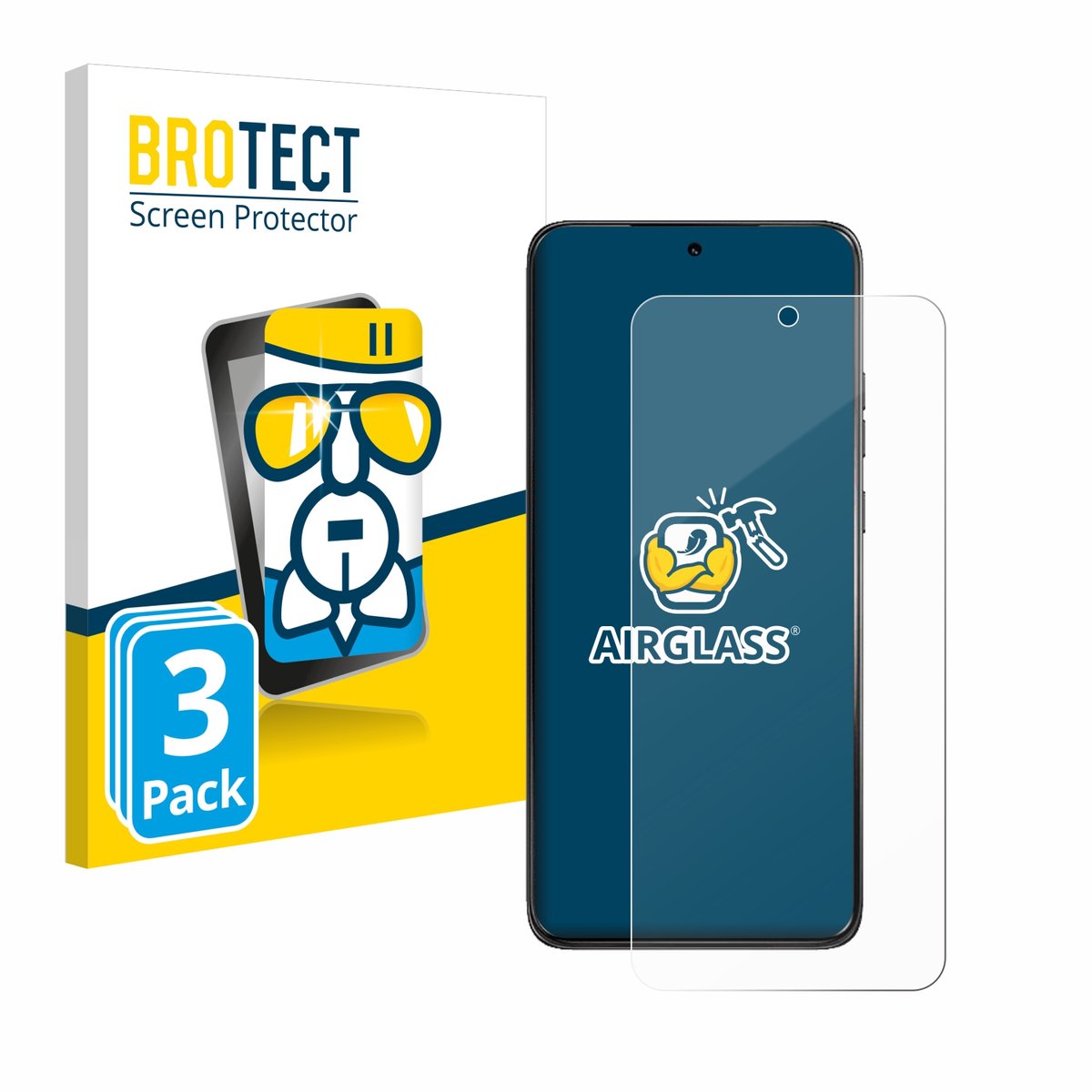 Screenprotector 3 Stuks voor Motorola ThinkPhone 25 Beschermglas transparant
