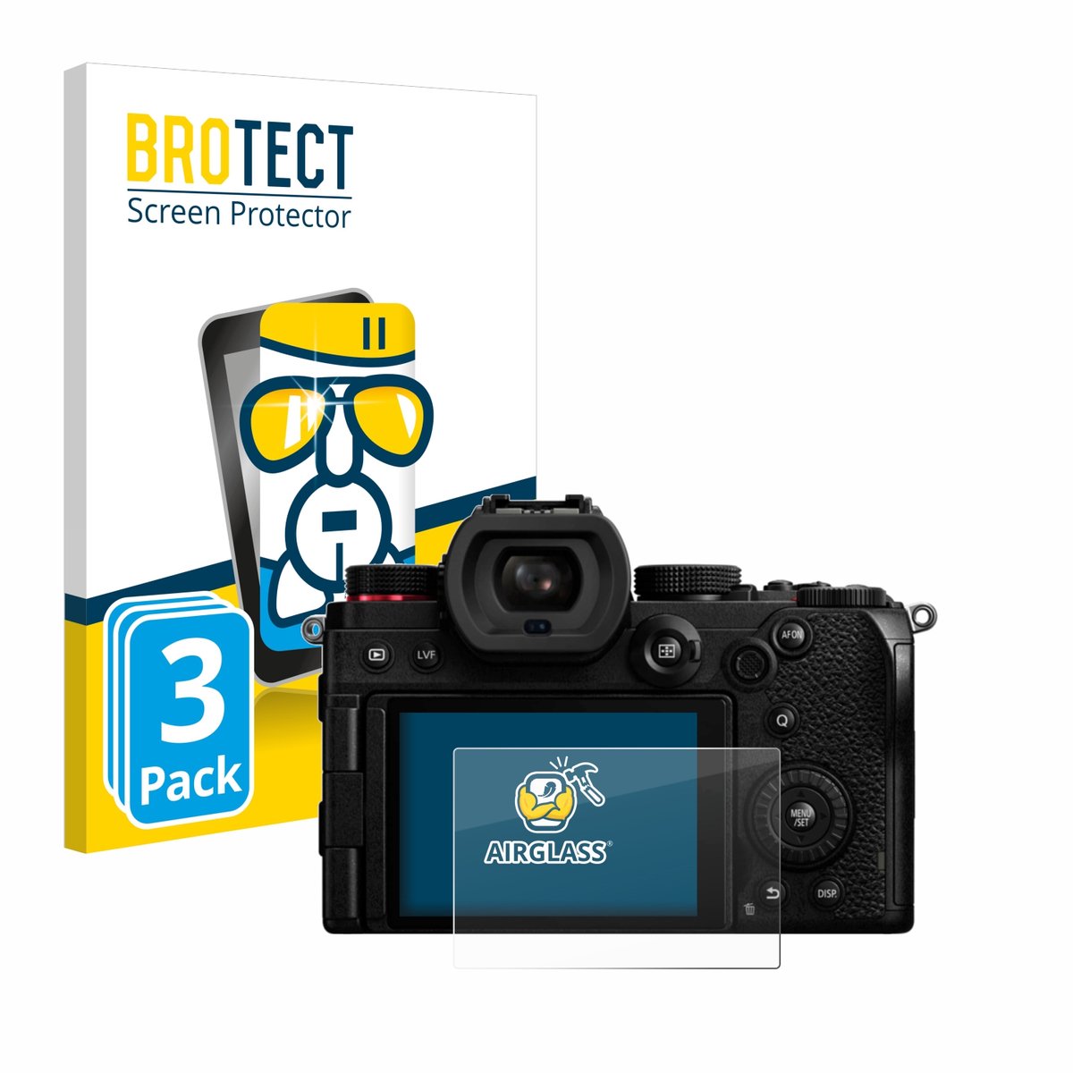 Screenprotector 3 Stuks voor Panasonic Lumix DC-S5D Beschermglas transparant