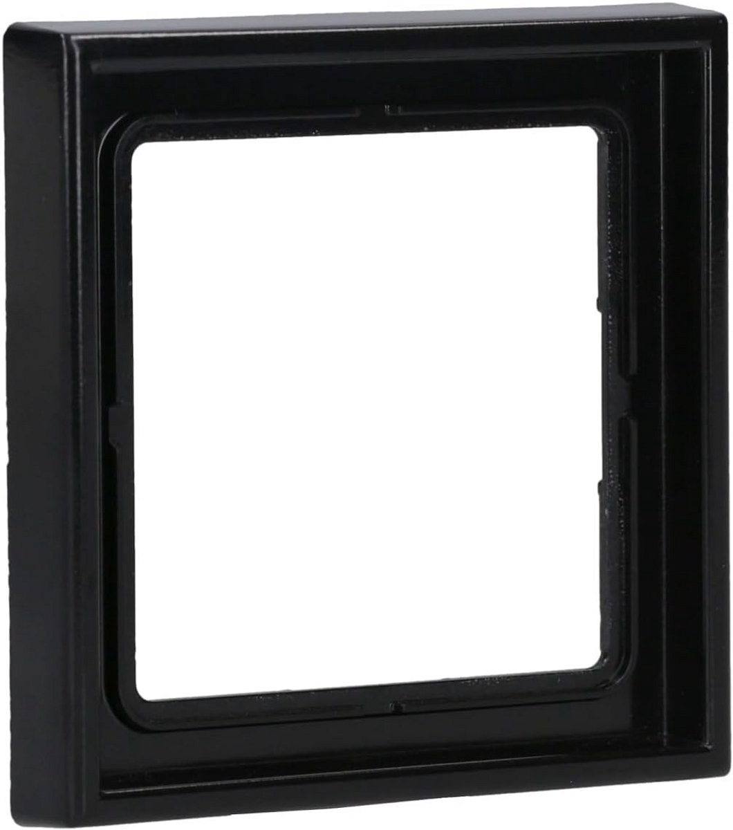 Enkelvoudig Wisselframe Zwart Duroplast IP44 Compatibel