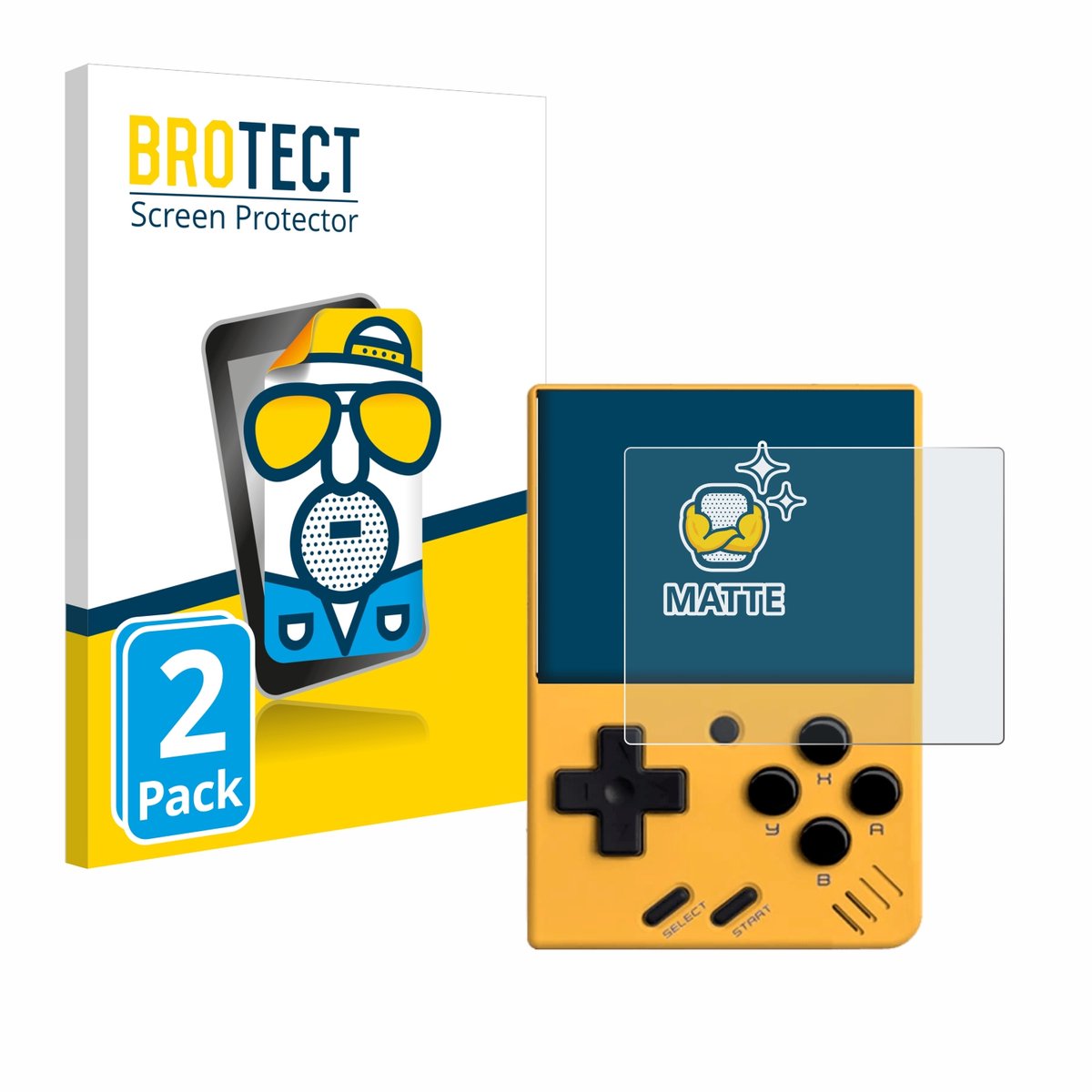 BROTECT - Screenprotector voor Miyoo Mini V4 - Folie Beschermfolie matte 2 Stuks