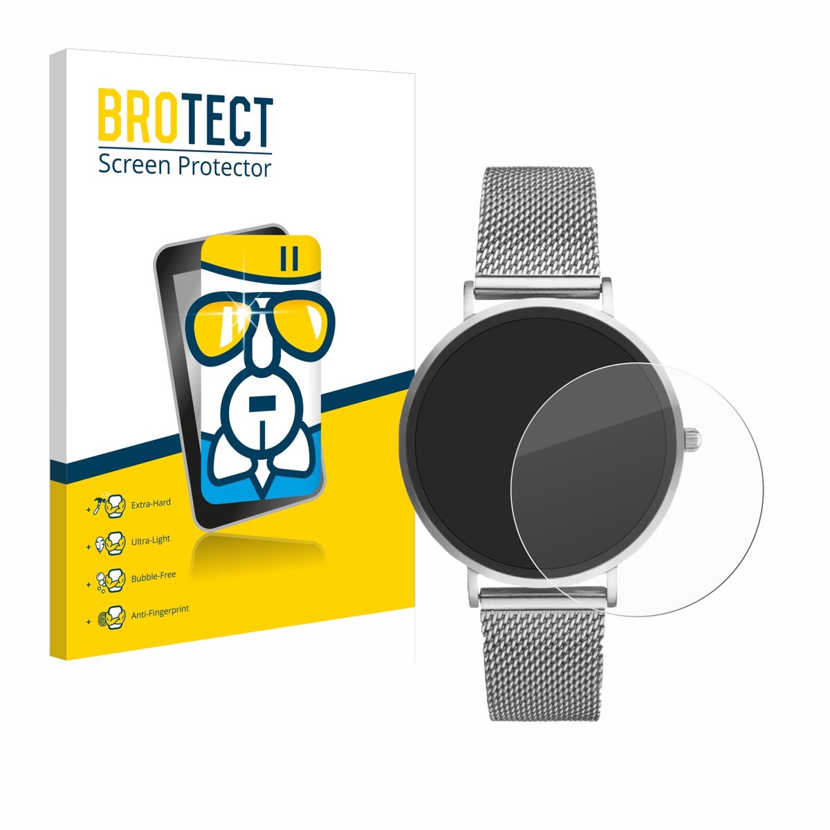 Screenprotector voor Xcoast X-Watch Siona 2 Nano Beschermglas transparant