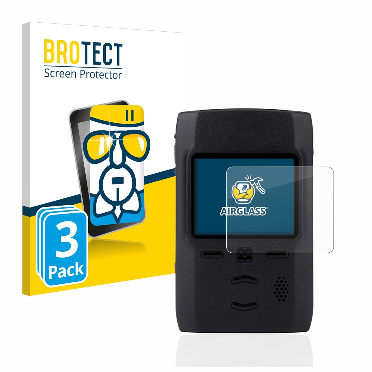 Screenprotector 3 Stuks voor Motorola Advisor TPG2200 Beschermglas transparant