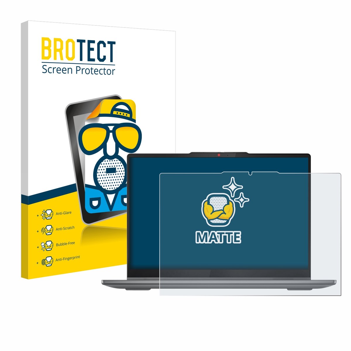 BROTECT - Screenprotector voor Lenovo IdeaPad 5 2-in-1 14AHP9 - Folie Beschermfolie matte