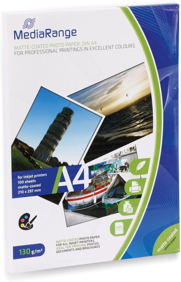 Fotopapier Mat A4 100 Vel 130 g/m² voor Beste Printresultaten