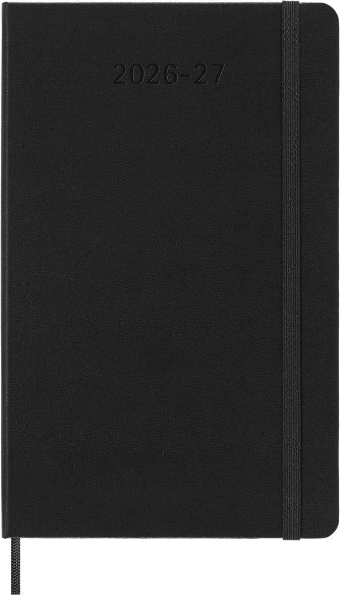 Moleskine 18 Maanden Agenda - 2026/27 - Wekelijks Horizontaal - Large - Harde Kaft - Zwart