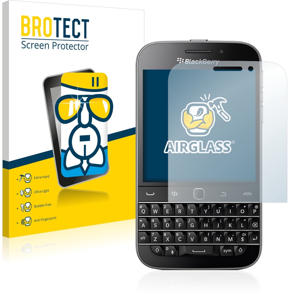 Screenprotector voor Blackberry Classic Q20 Beschermglas transparant