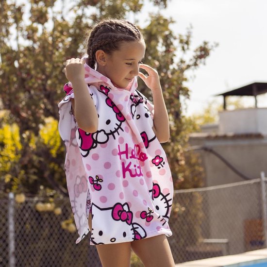 Hello Kitty badponcho 50x115cm sneldrogend van Merkloos — afbeelding 3