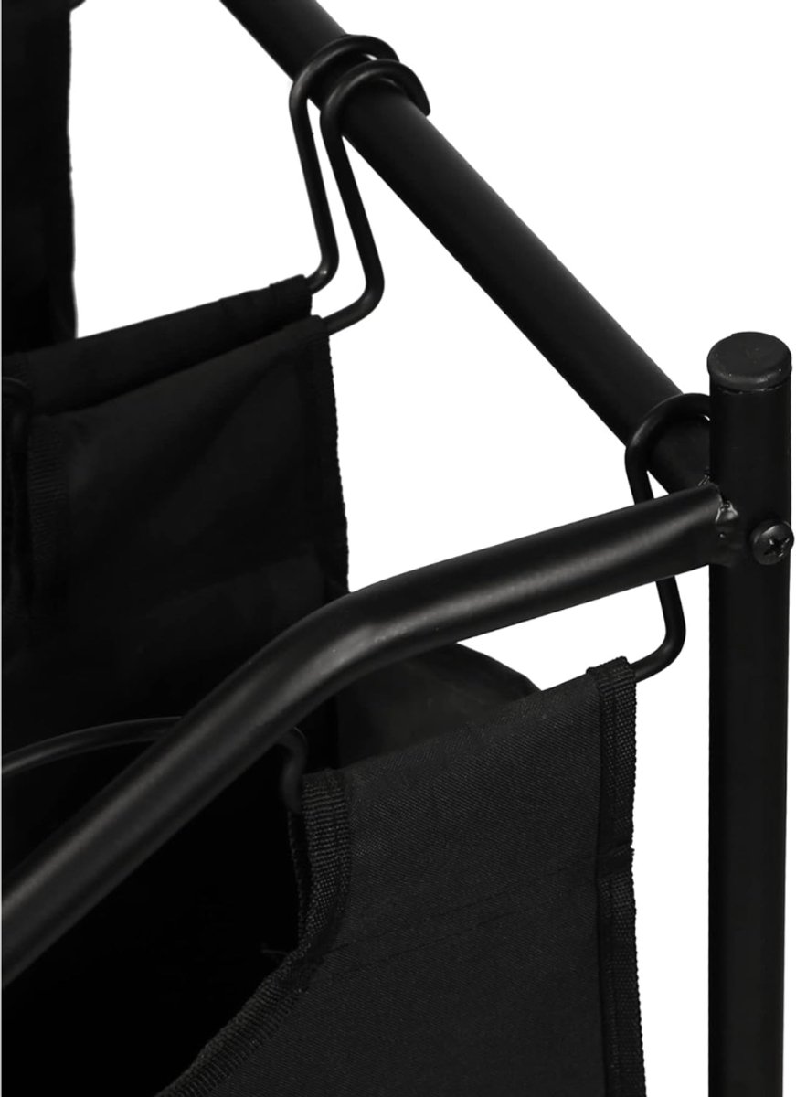 RWB® Wasmand 4 Vakken - Wasmand Vier Vakken - Wasmand - Zwart - ‎40 x 78 x 75 cm