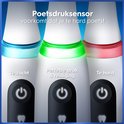 Witte Oral-B iO elektrische tandenborstel met poetsdruk sensor, 5 poetsstanden, 2-minuten timer en duurzame batterij.