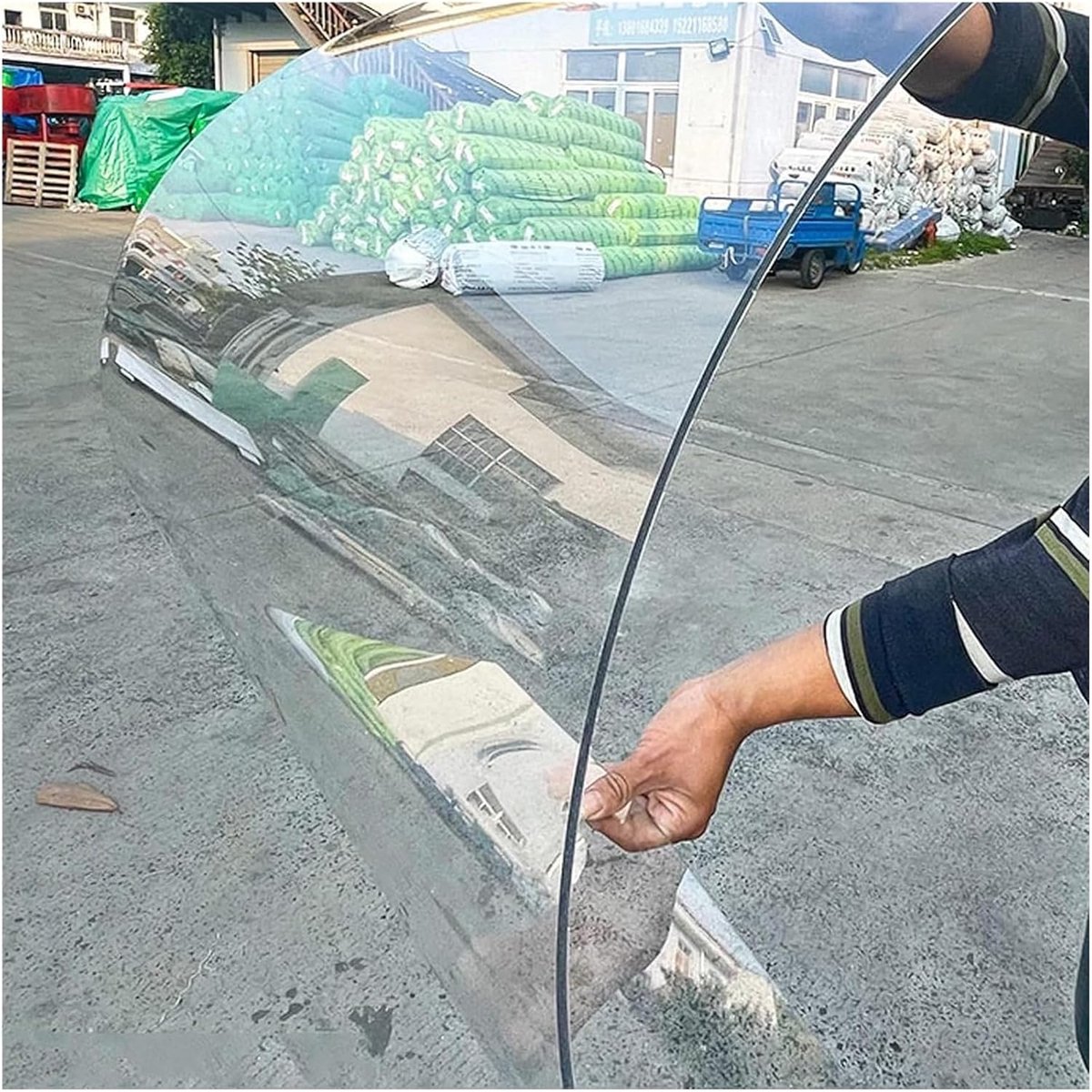 Transparante Polycarbonaat Dakplaat 1mm - UV-bestendige en Slagvaste Dakbedekking (Diverse