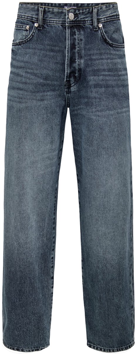 ONLY&SONS - ONSFADE LOOSE BBLK 2333 TAI DNM NOOS - Heren - Jeans