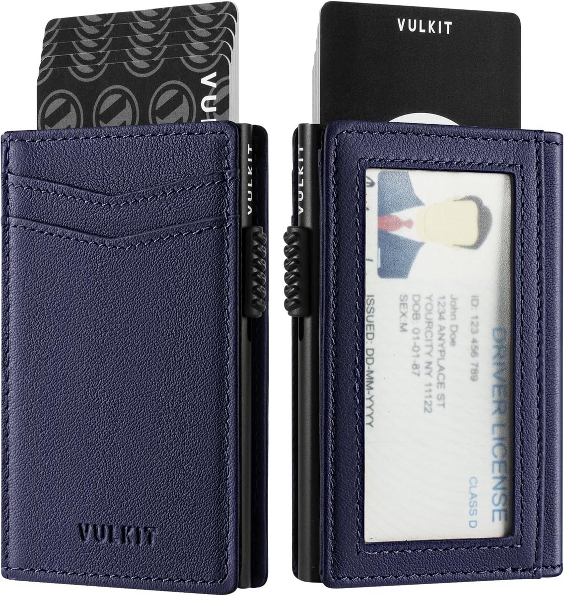 Slanke Creditcardhouder Mannen met RFID Blokkerend Aluminium, Automatisch Pop-up Kaart Case met Magneetsluiting