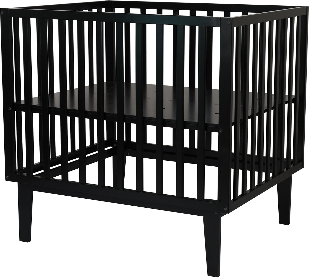 Born Lucky Cubo Baby Box / Babybox / Kinderbox – 100x80 cm – Verstelbare Bodem – Zwart – foto 5