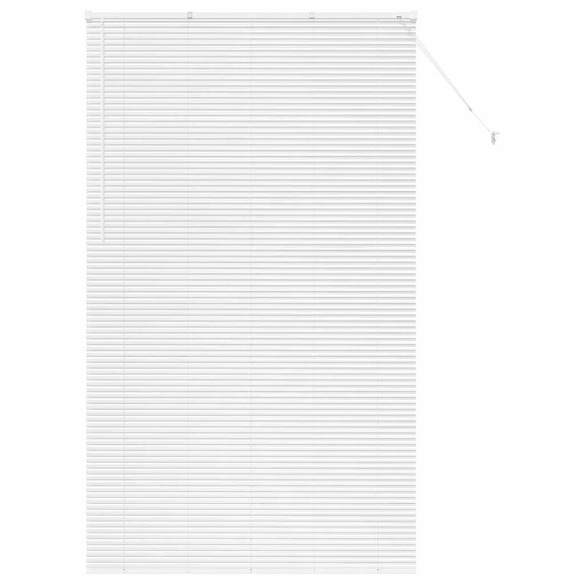 vidaXL - Venetiaanse - jaloezie - Wit - 220 - x - 130 - cm - 25 - mm - Aluminium